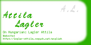 attila lagler business card